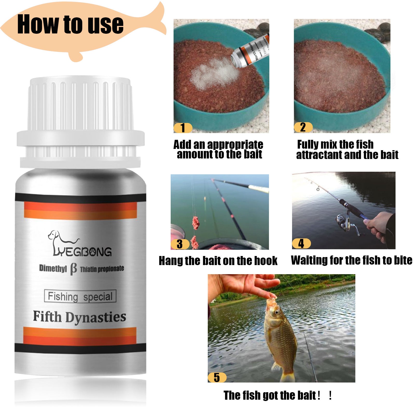 Yegbong Fish Bait Attractant for Carp and Grass Fish
