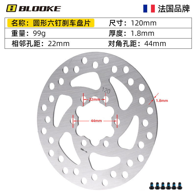 BLOOKE Mountain Bike Disc Brake Rotors (120-203mm)
